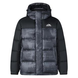 坦博尔冬季羽绒服男士短款连帽款户外保暖高充绒休闲运动防风外套