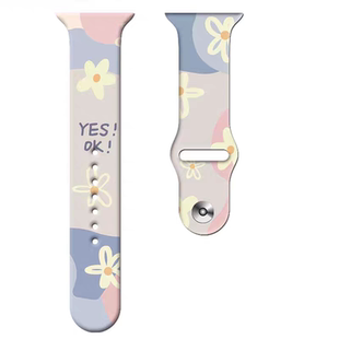 适用调音者智能儿童电话手表表带5G全网通4G手表硅胶印花男女腕带