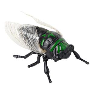 新款上链条知了仿真爬行动物发条玩具昆虫创意玩具夏蝉金蝉模型