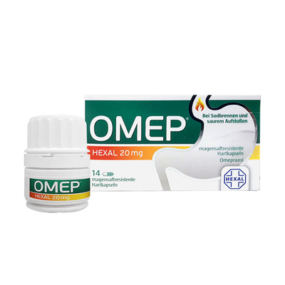 【自营】德国OMEP奥美拉唑胃药肠溶胶囊胃灼热胃酸反流抑胃酸14粒