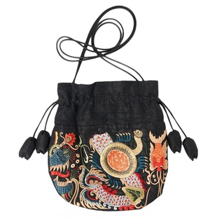 宫小妍【苗绣·钱袋子】日常新中式穿搭中国风包包406210