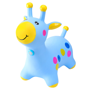 哈哈球儿童充气动物跳跳马小鹿叮当音乐可坐宝宝坐骑玩具