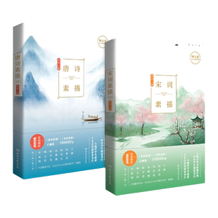 正版2册 唐诗素描+宋词素描 修订版 曾冬 意境读本 中国古诗词鉴赏析 古代诗词文学 中学生小学生初中生课外读物辞典书籍