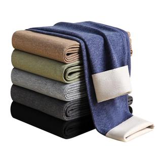 猫人秋裤男款德绒发热秋冬季2026新款男士无痕保暖裤羊绒打底毛裤