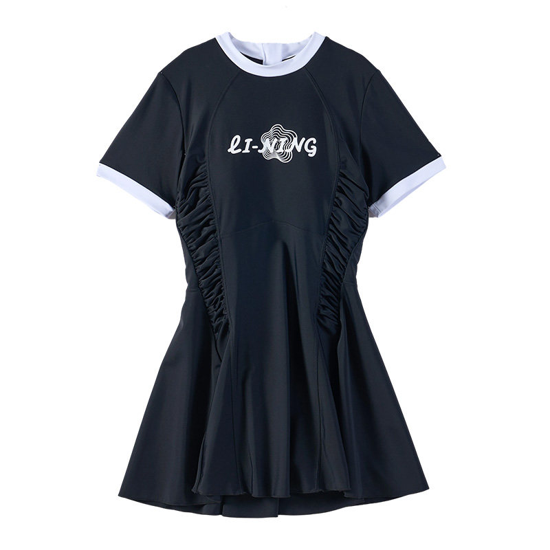 李宁大码游泳衣女款微胖mm200斤