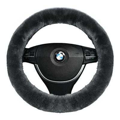 冬季方向盘套澳洲纯羊毛防滑保暖