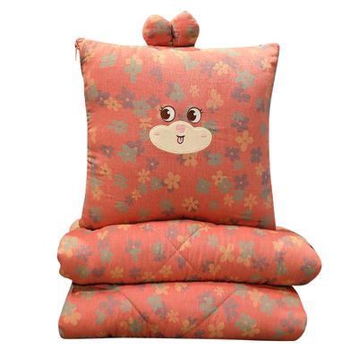 抱枕被子两用豆豆绒办公室午睡枕头二合一汽车靠枕午休车载床头