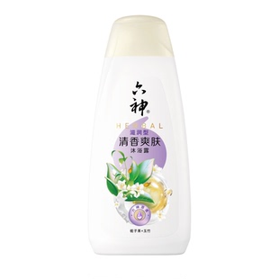 六神沐浴露绿茶甘草劲凉酷爽200g清凉舒爽男女沐浴液持久留香450g