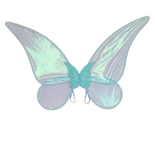 儿童节蝴蝶翅膀背饰大人精灵魔法棒翅膀套装小女孩仙女花仙子道具