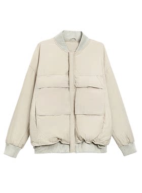 TurnSignal时尚短款工装羽绒服女