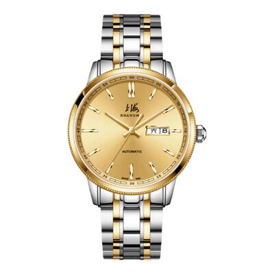 上海手表官方正品双历自动机械表国产腕表男款防水夜光旗舰店3019