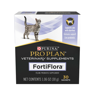 现货美国普瑞纳Purina FortiFlora猫猫益生菌粉分装缓解拉水软便