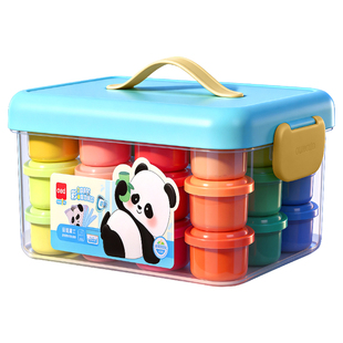 得力超轻粘土抗菌无毒儿童彩泥幼儿园用橡皮泥36色玩具手工黏土食品级幼儿园专用手工益智玩具diy材料食品级