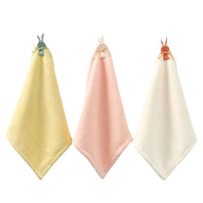 洁丽雅擦手巾挂式儿童可爱厨房