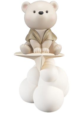 安妮拾光卡通熊大型落地灯摆件