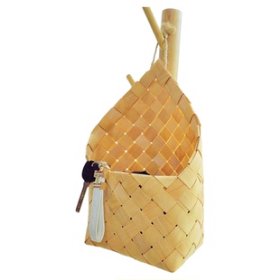 编织花篮挂墙壁挂式厨房姜蒜收纳杂货阳台绿植吊篮筐挂盆挂式花盆