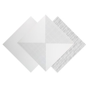 集成吊顶工程铝扣板600x600办公室铝天花板微孔厂房专用全套材料