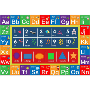 幼儿园阅读区地毯室内机构教室图书区儿童早教中心地垫可定制logo