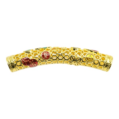 正品18k金弯管手链百搭diy配件女