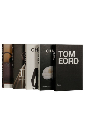 书籍英文轻奢风拍摄道具软装饰品