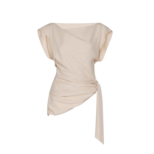 小香风气质衬衫2025夏季新款小众独特漂亮修身显瘦不规则设计上衣