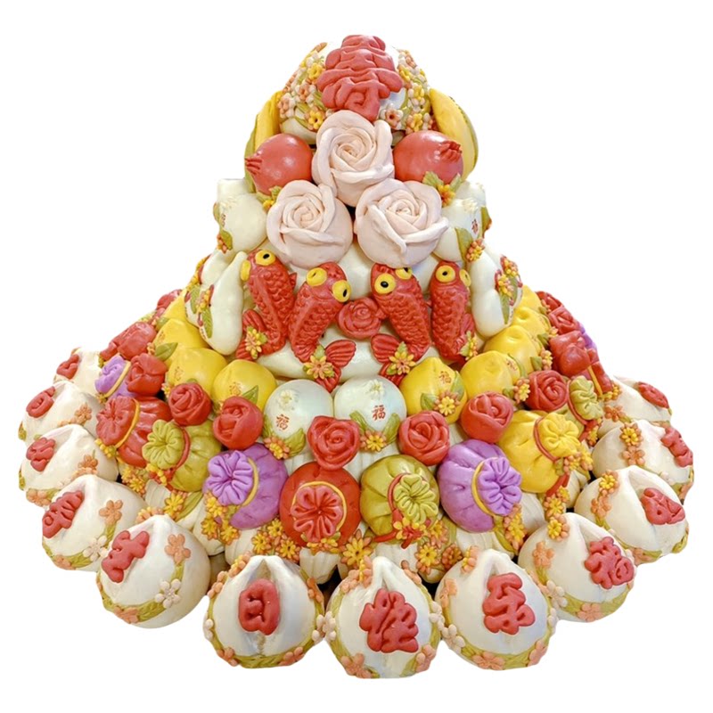生日蛋糕花饽饽面点老人大寿桃