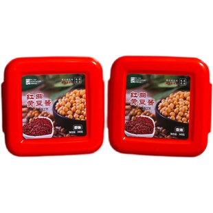 兰溪特产红曲黄豆酱豆瓣酱传统酿造美味蘸料原味微辣调料340克/罐