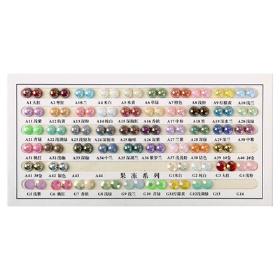 3mm一万颗ABS彩色平底半面珍珠