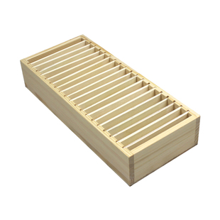 木制卡片收纳盒名片卡分类整理木盒多格可拆卸发箍饰品收纳木盒子