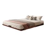 慕思旗舰店床主卧地台床布艺床现代简约地板床床悬浮双人床无床头