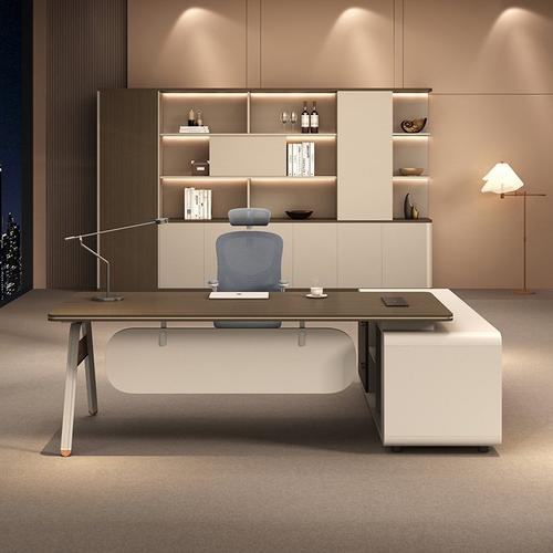 老板桌椅组合单人董事长总裁时尚家具大班台轻新办公桌中式奢办公