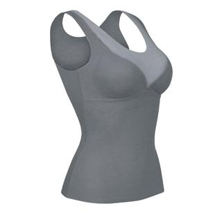 我的花匠绵羊毛保暖文胸一体背心女士无痕打底衫秋冬季发热保暖衣