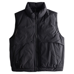 AOGZ工装立领羽绒马甲男女冬季新款美式潮牌保暖背心户外外穿外套