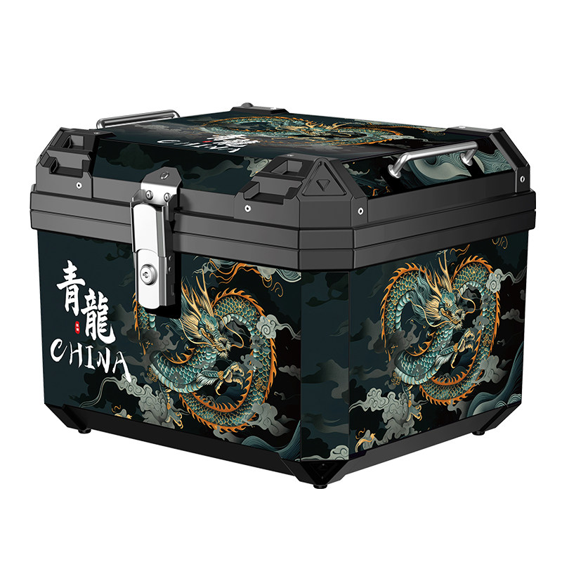 摩托车尾箱大容量踏板摩托车工具箱通用57升电动车大号储物后备箱