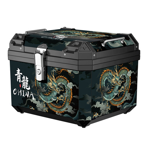 摩托车尾箱大容量踏板摩托车工具箱通用57升电动车大号储物后备箱