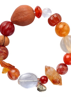 SERENESS所若 “一捧野山楂”多宝水晶手链 原创设计师度假 默叙