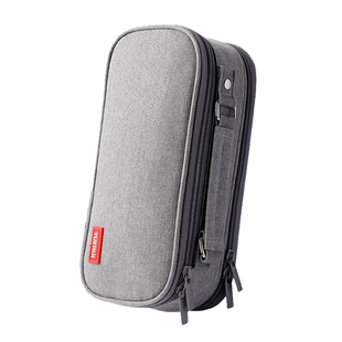 大容量笔袋男生多层初中生高中生女孩小学生帆布铅笔袋简约日系文具袋高颜值多功能收纳铅笔文具盒男孩学生用