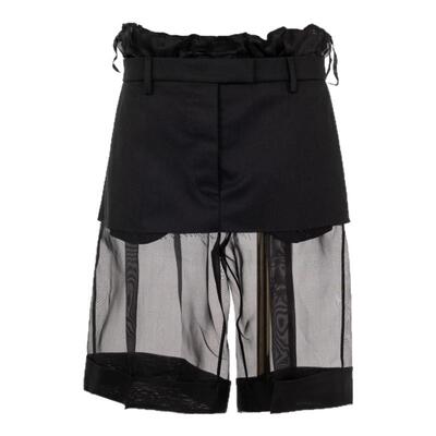 Maison Margiela 春夏新款女士黑色半裙中长裙银泰百货精品301574