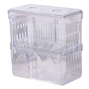 鱼缸隔离盒孔雀鱼繁殖盒斑马小鱼孵化器凤尾幼鱼悬浮亚克力产卵房