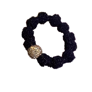 秋冬美拉德色高弹力毛线发圈女高马尾扎头发绳气质橡皮筋发绳头饰