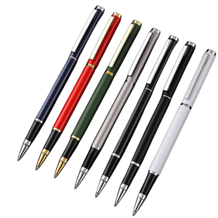 签字笔宝珠笔黑色水笔中性笔金属手感碳素高档圆珠笔商务男士女士开单签约办公纪念免费刻字送礼私人订制LOGO