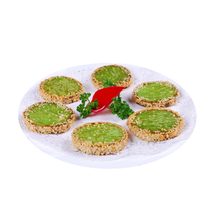 阿诺绿茶佛饼广式酒店早茶点心甜品糕点冷冻油炸小吃半成品240g