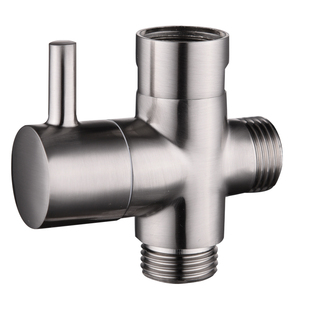 黄铜4分快开分水器三通分水阀淋浴花洒转换阀花洒转接头浴室配件