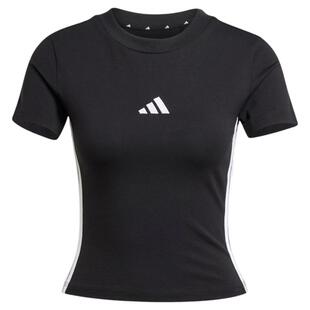 Adidas阿迪达斯短袖26年春季女子修身经典短款短袖T恤JC8325