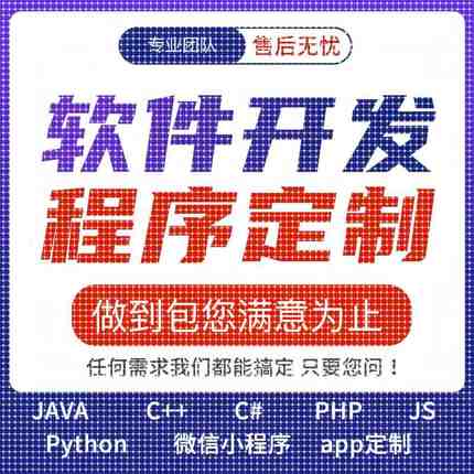 java程序设计web项目php系统python程序开发C++开发代码定制程序