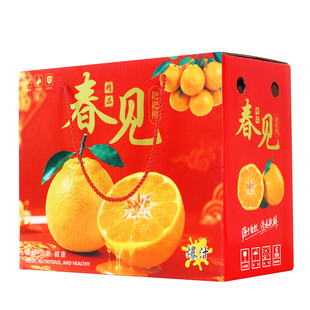 厂家直销春见耙耙柑包装纸箱高档手提礼品盒5-10斤装可印LOGO批发