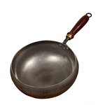 正宗章丘大肚铁锅加深手工锻打官方旗舰店家用老式炒锅不粘锅双耳