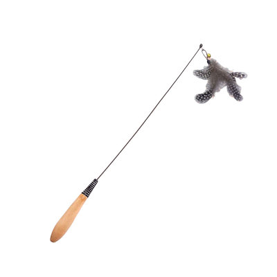 CFA赛级木柄逗猫棒猫铃铛玩具