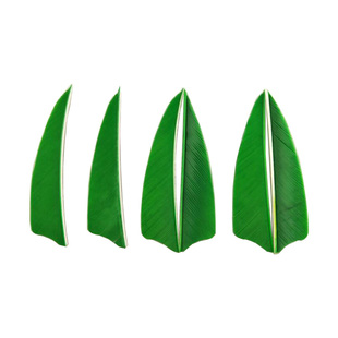 弓箭箭羽 3英寸盾形真羽火鸡羽纯色真羽毛 diy箭支配件羽毛 箭毛