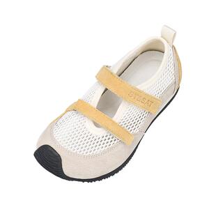 星期六童鞋儿童网面单凉鞋2026女童鞋夏薄款单网透气休闲板鞋鞋子